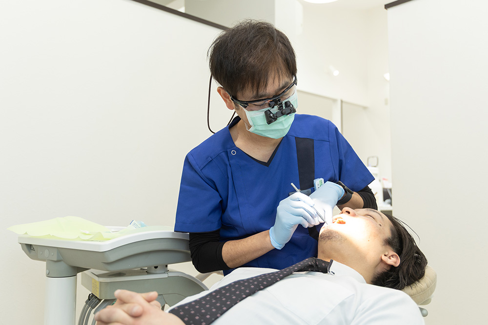 できるだけ神経を残す治療を心がけています